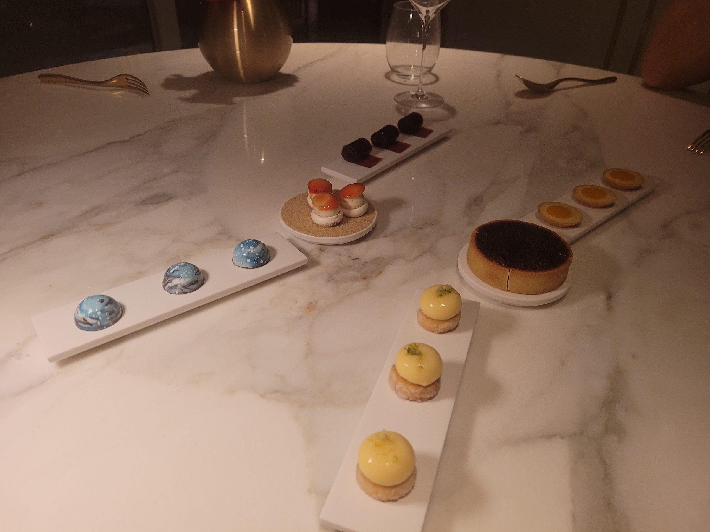 The dessert course at Enchanté